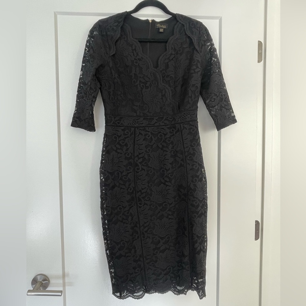 Thalia Sodi Elegant Black Lace Long Sleeve Dress